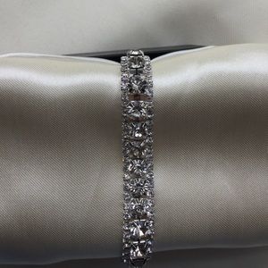 AAA Austria Crystal Silver Plated Bracelet